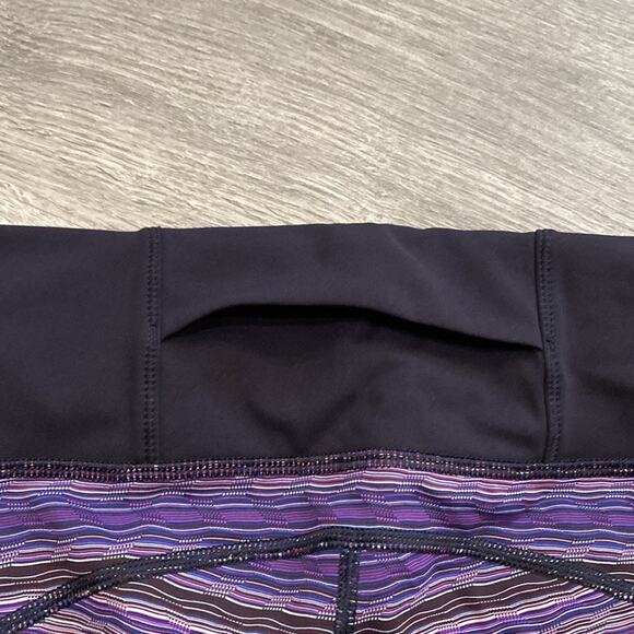 lululemon Vent It Out Crop "Space Dye Twist Ultra Violet Multi / Naval Blue - Picture 7 of 13